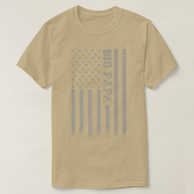 Camiseta Big Papa American Flag  (Frente do Design)