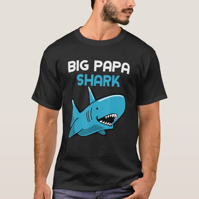 Camiseta Big Papa Shark  Family (Frente)