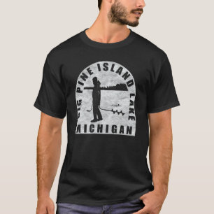 Camiseta Big Pine Island Lake Ice, Michigan