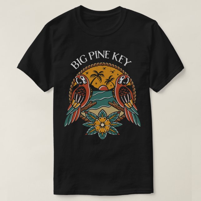 Camiseta Big Pine Key Florida Keys (Frente do Design)