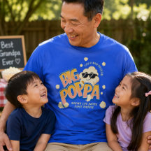 Camiseta Big Poppa Popcorn Dad Pai Funny Dia dos P