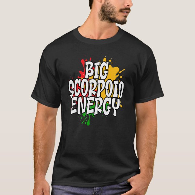 Camiseta Big Scorpio Zodiac Energy (Frente)