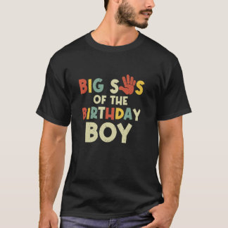 Camiseta Big Sis Do Garoto De Aniversário Oi Bda De Cinco A