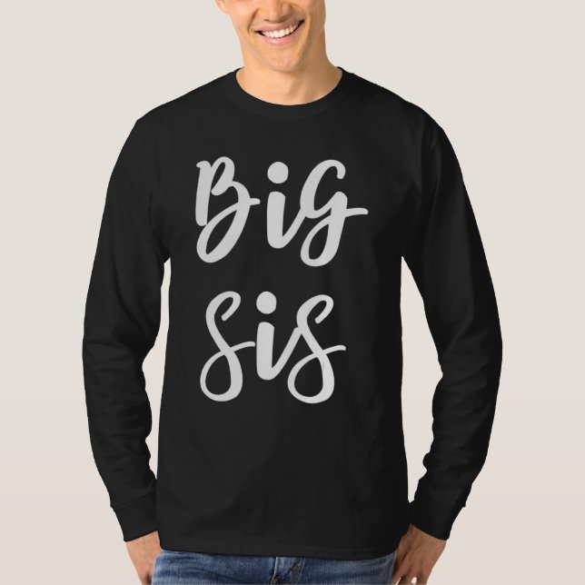 Camiseta Big Sis Para Irmãos E Irmãs. (Frente)