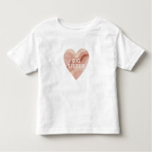 Camiseta Big Sister Abstract Heart – Modern Family
