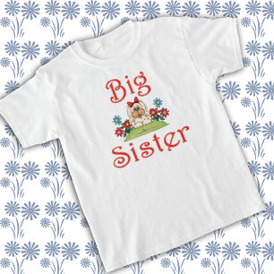 Camiseta Big Sister Fluffy Pup 7