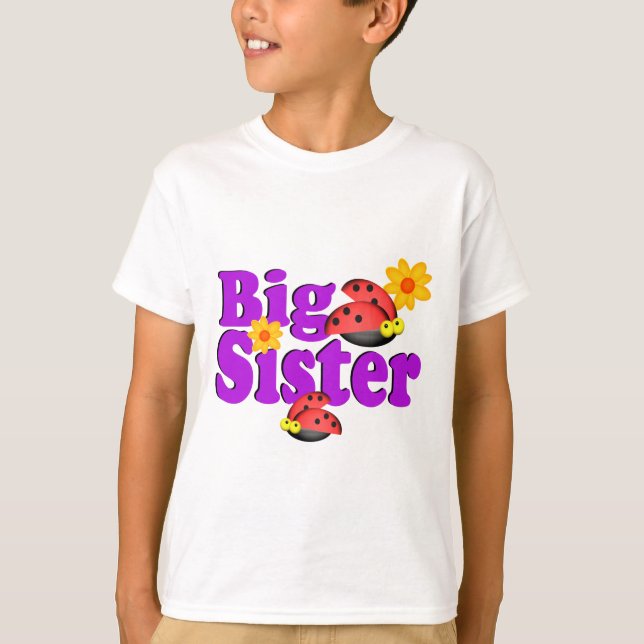 Camiseta Big Sister Ladybug (Frente)