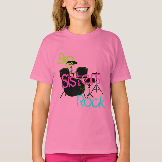 Camiseta Big Sisters Rock (Frente)