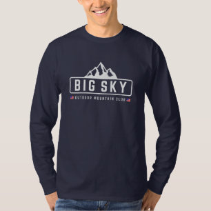 Camiseta Big Sky ao ar livre