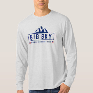 Camiseta Big Sky ao ar livre