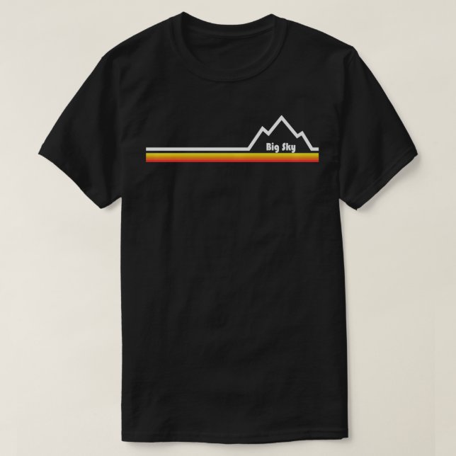 Camiseta Big Sky Montana (Frente do Design)