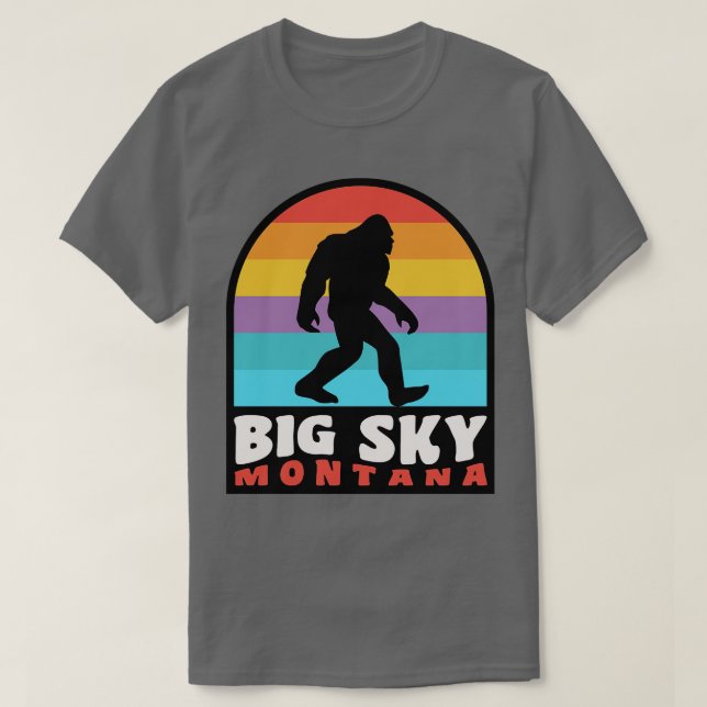Camiseta Big Sky Montana Blue Ridge Mounts (Frente do Design)