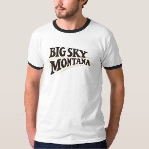 Camiseta Big Sky Montana - Casa de Big Mountain, Esqui Maio