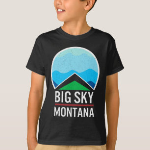 Camiseta Big Sky Montana Esquiando Snowboard Skier Snow