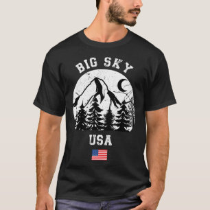 Camiseta Big Sky Montana Ski Resort Alpino Skiing Americano