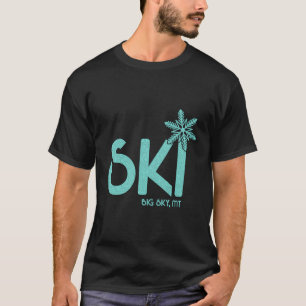 Camiseta Big Sky Skiing Hoodie Montana Ski