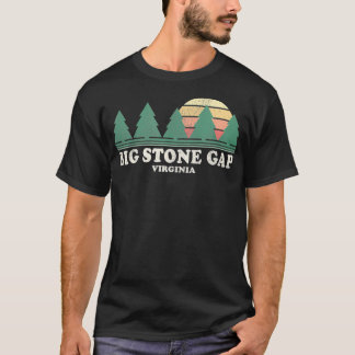 Camiseta Big Stone Gap VA Vintage Throwback Tee Retro 70s D