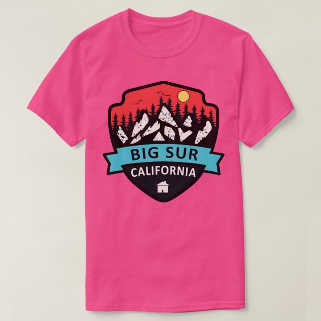 Camiseta Big Sur California TSirt (Frente do Design)