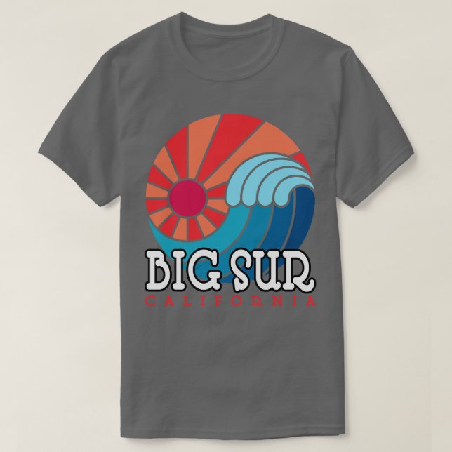 Camiseta Big Sur California Wave (Frente do Design)