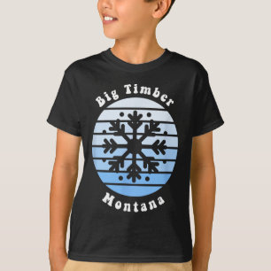 Camiseta Big Timber Montana Snowflake Natal Souv
