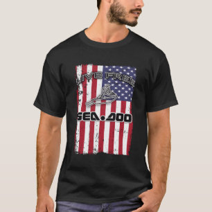 Camiseta Big Wave Seadoo American Live Free