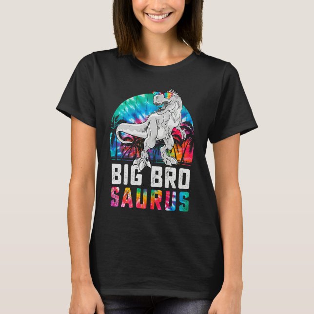 Camiseta Bigbrosaurus Rex Dinosaur Big Bro Saurus Family Ma (Frente)