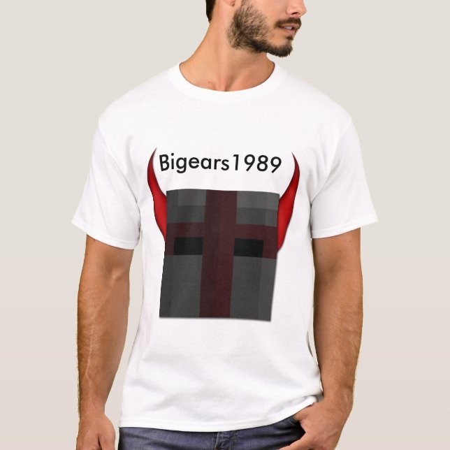 Camiseta Bigears1989 Short o t-shirt dos homens da Capa (Frente)