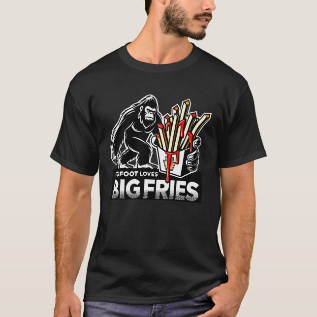 Camiseta Bigfoot ama grandes fadas (Frente)