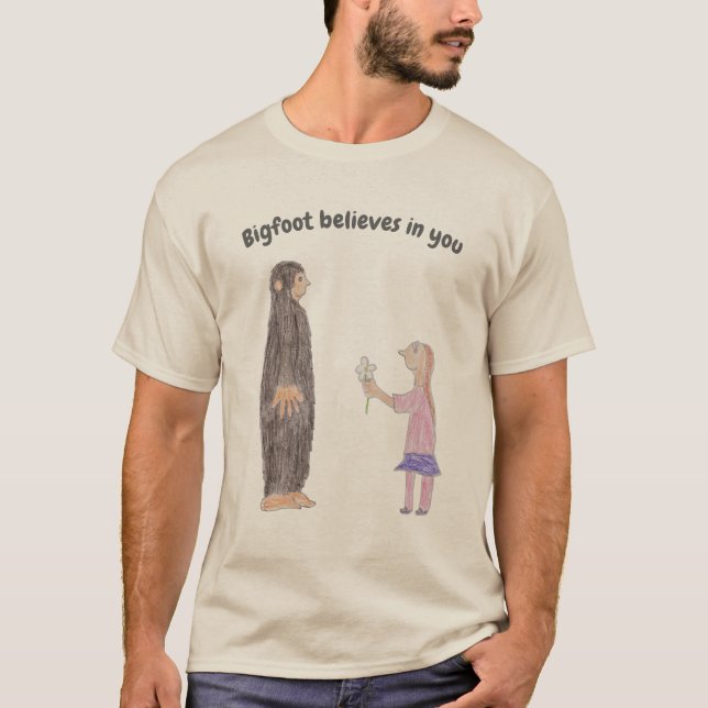 Camiseta Bigfoot Believes in You t-shirt (Frente)