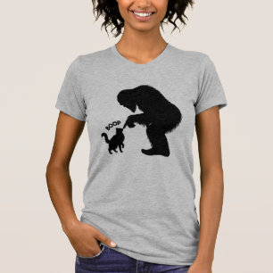 Camiseta Bigfoot Brincalhão Gato de Cabelo Comprido Boop