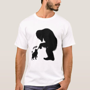 Camiseta Bigfoot Brincalhão Gato de Cabelo Comprido Boop