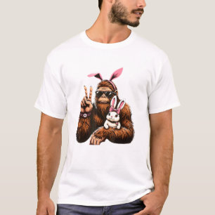 Camiseta Bigfoot Bunny Sasquach Dia da Páscoa Dive