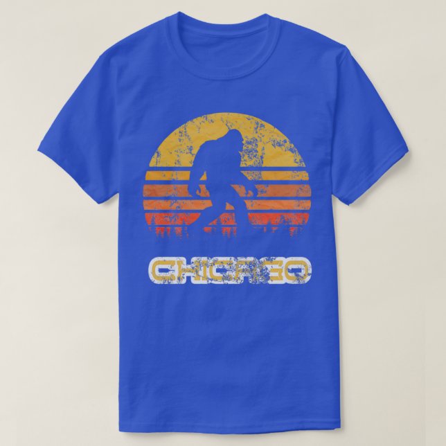 Camiseta Bigfoot Chicago State se desvia Sasquatch Yeti Mo (Frente do Design)