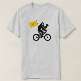 Camiseta Bigfoot Ciclismo Bandeira do Novo México