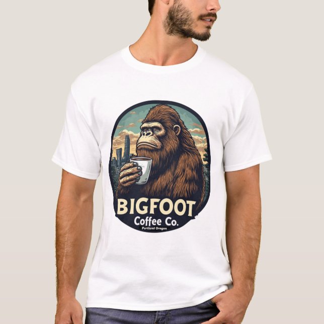 Camiseta Bigfoot Coffee Co. Portland Oregon (Frente)