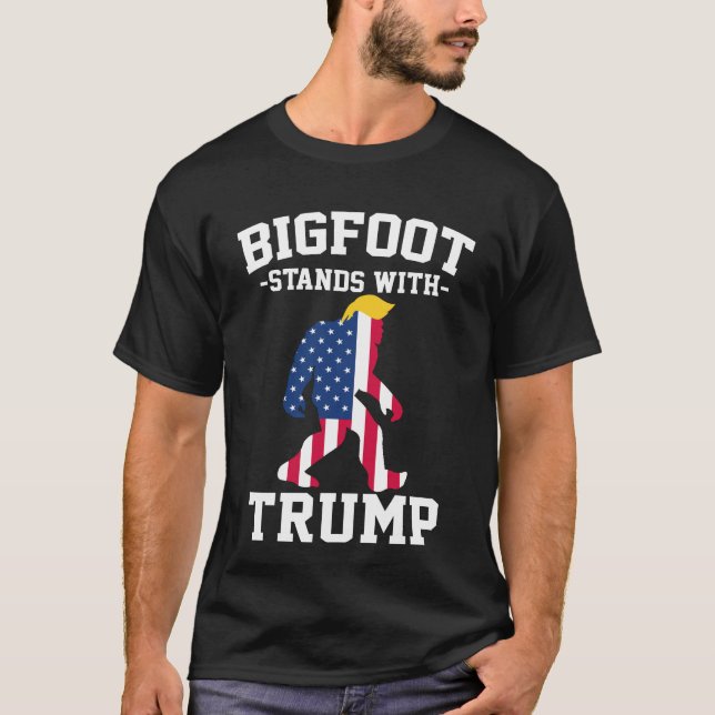 Camiseta Bigfoot Com Eleições Trump 2024 (Frente)