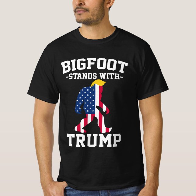 Camiseta Bigfoot Com Eleições Trump 2024 (Frente)