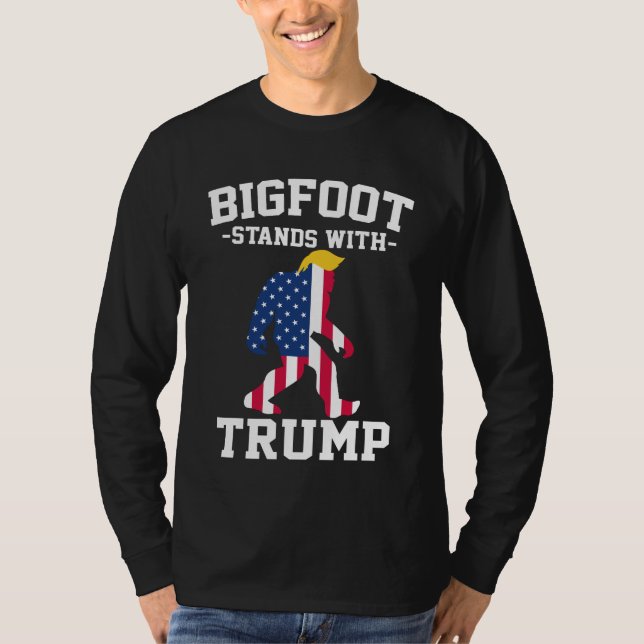 Camiseta Bigfoot Com Eleições Trump 2024 (Frente)
