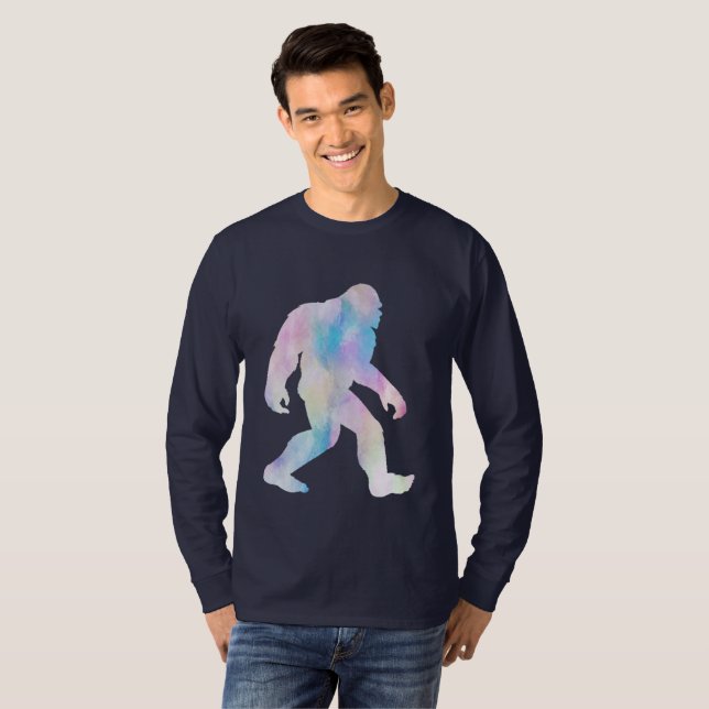 Camiseta Bigfoot de Aquarela (Frente Completa)