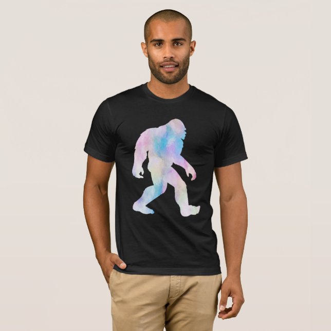 Camiseta Bigfoot de Aquarela (Frente Completa)