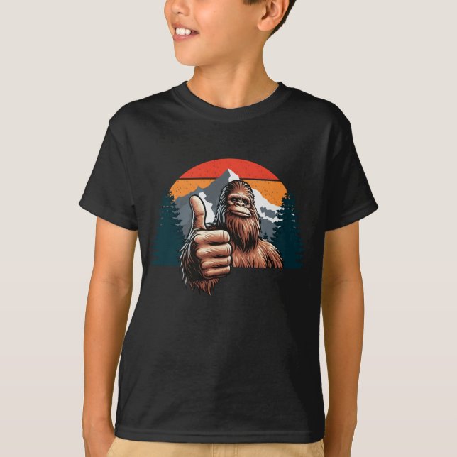 Camiseta Bigfoot Dedos para Cima (Frente)