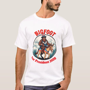 Camiseta Bigfoot Democrata Para Presidente 2028