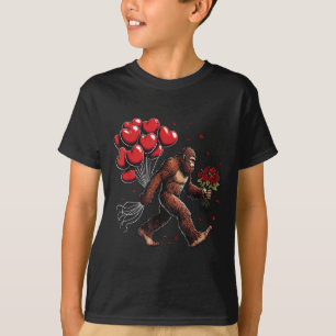 Camiseta Bigfoot Dia de os namorados Engraçado Corações Sas
