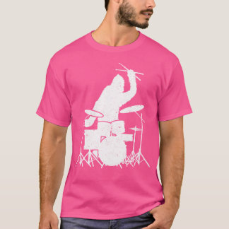 Camiseta Bigfoot Drumstick Sasquatch Drumming Drummer