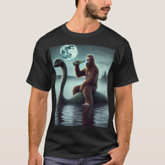 Camiseta Bigfoot e Loch Ness