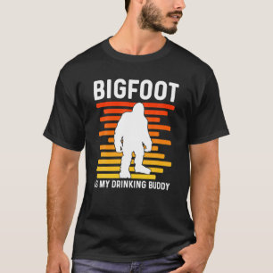 Camiseta Bigfoot É O Meu Bebendo Amigo Retro Sasquatch