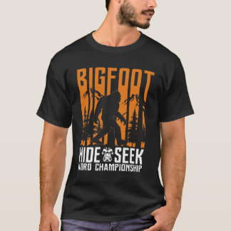 Camiseta BIGFOOT Engraçado se esconder em busca