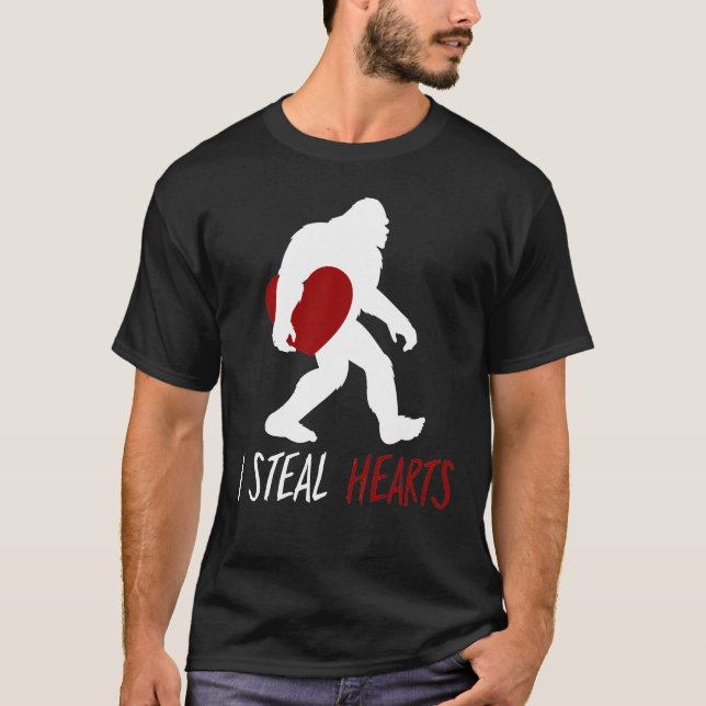 Camiseta bigfoot eu roubo corações (Frente)