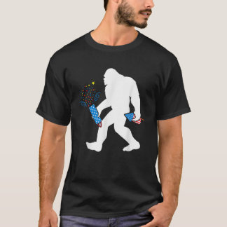 Camiseta Bigfoot Fireworks 4 de julho América Bigfoot