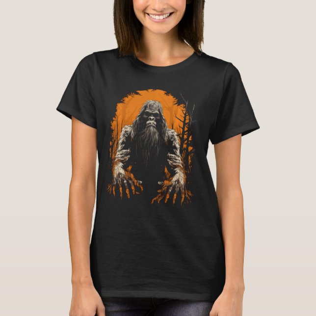 Camiseta Bigfoot Halloween Costume Sasquatch Hunter Bigfoot (Frente)